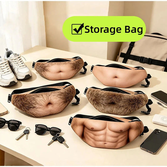 Novelty Beer Belly Waist Bag with Adjustable Strap