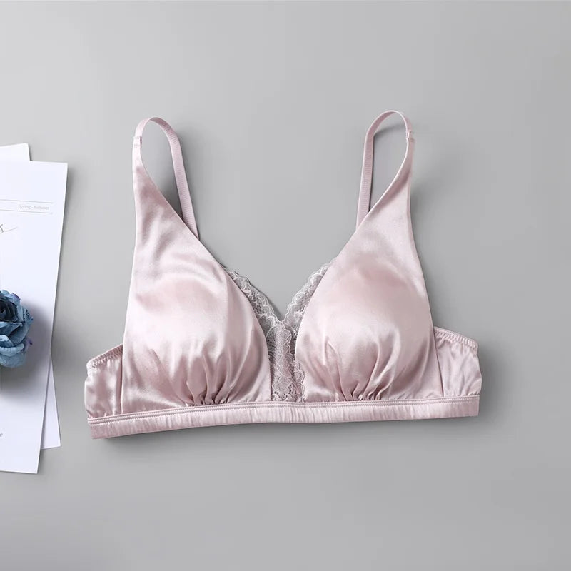 Real Silk Wireless Bralette & Underwear Set