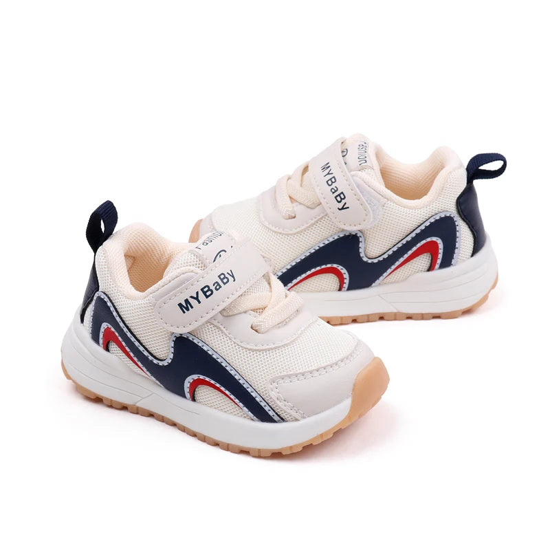 Breathable Soft-Step Toddler Sneakers – Lightweight Anti-Slip Shoes for Boys & Girls (1–3 Years, Spring/Autumn Wear)
