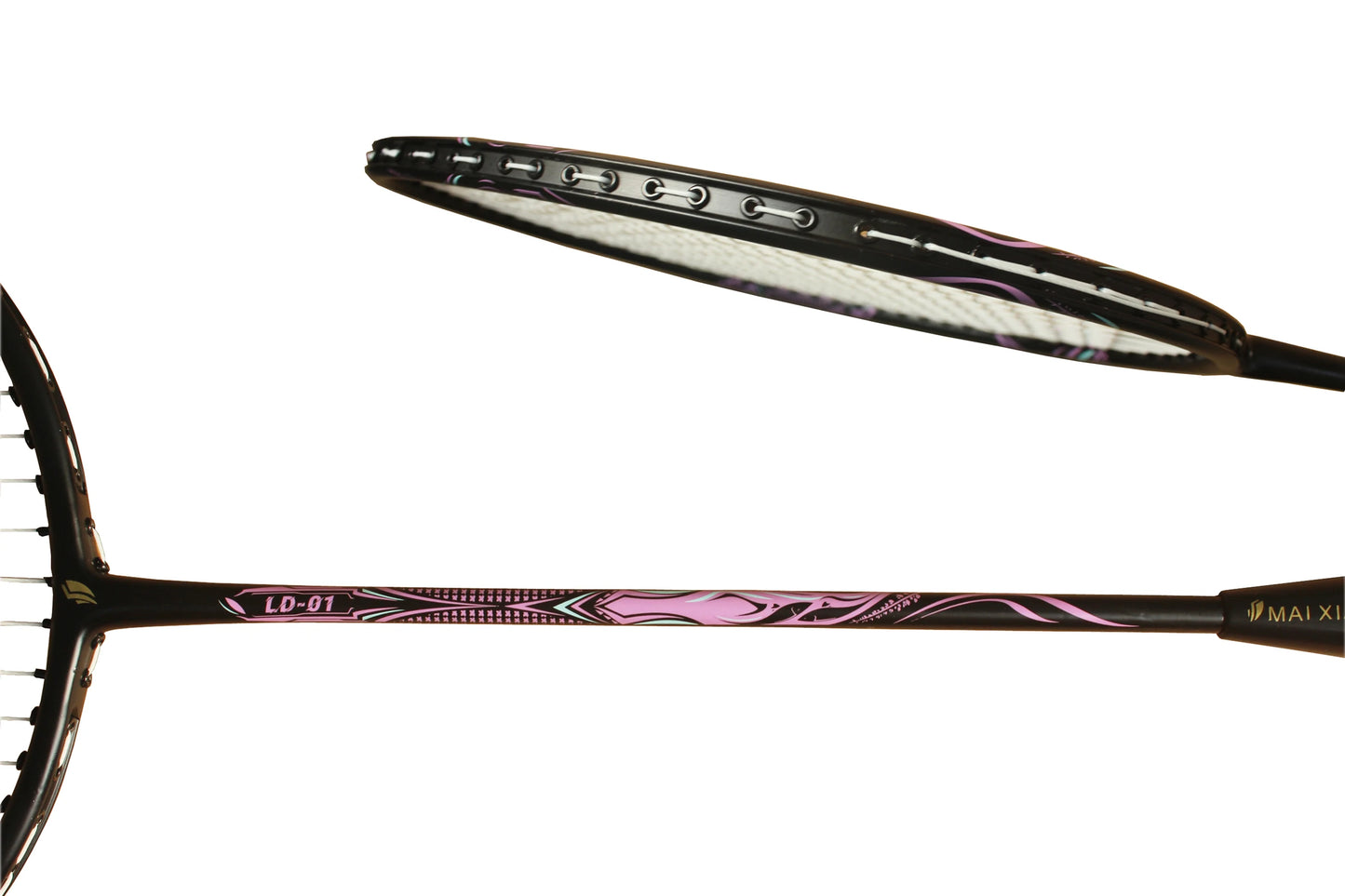 2PCS MAI XIANG Composite Carbon Badminton Rackets – Lightweight Racquets for Beginner & Training Use