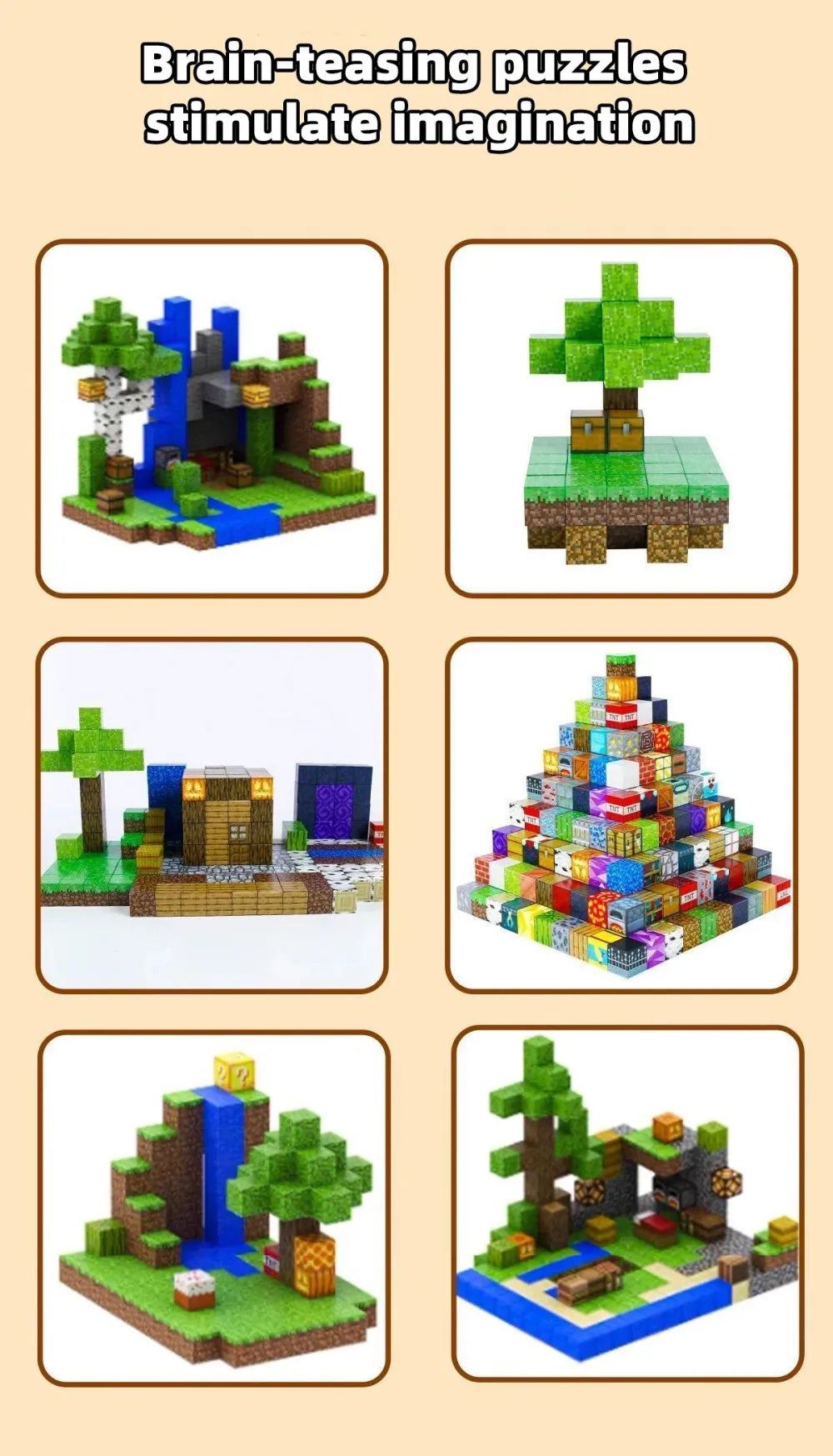 Magnetic Cube Building Blocks