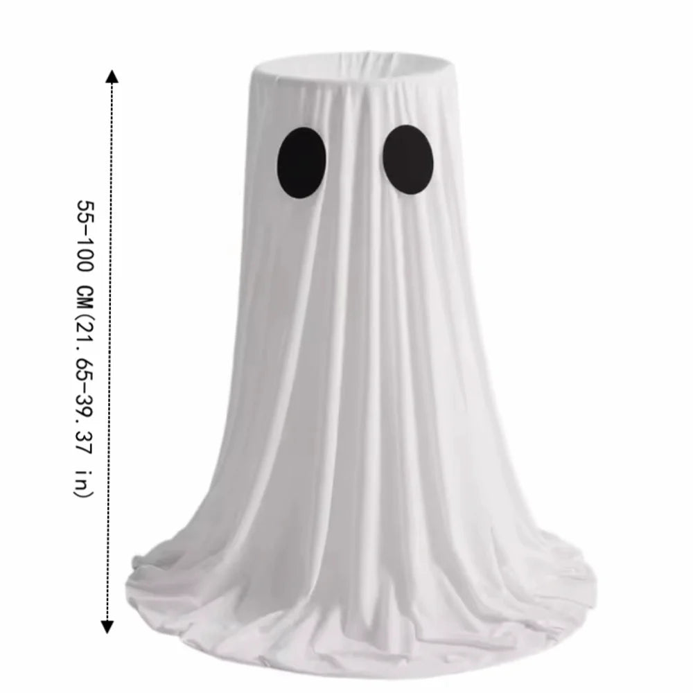 Halloween Light-Up Ghost Candy Bowl with Adjustable Stand