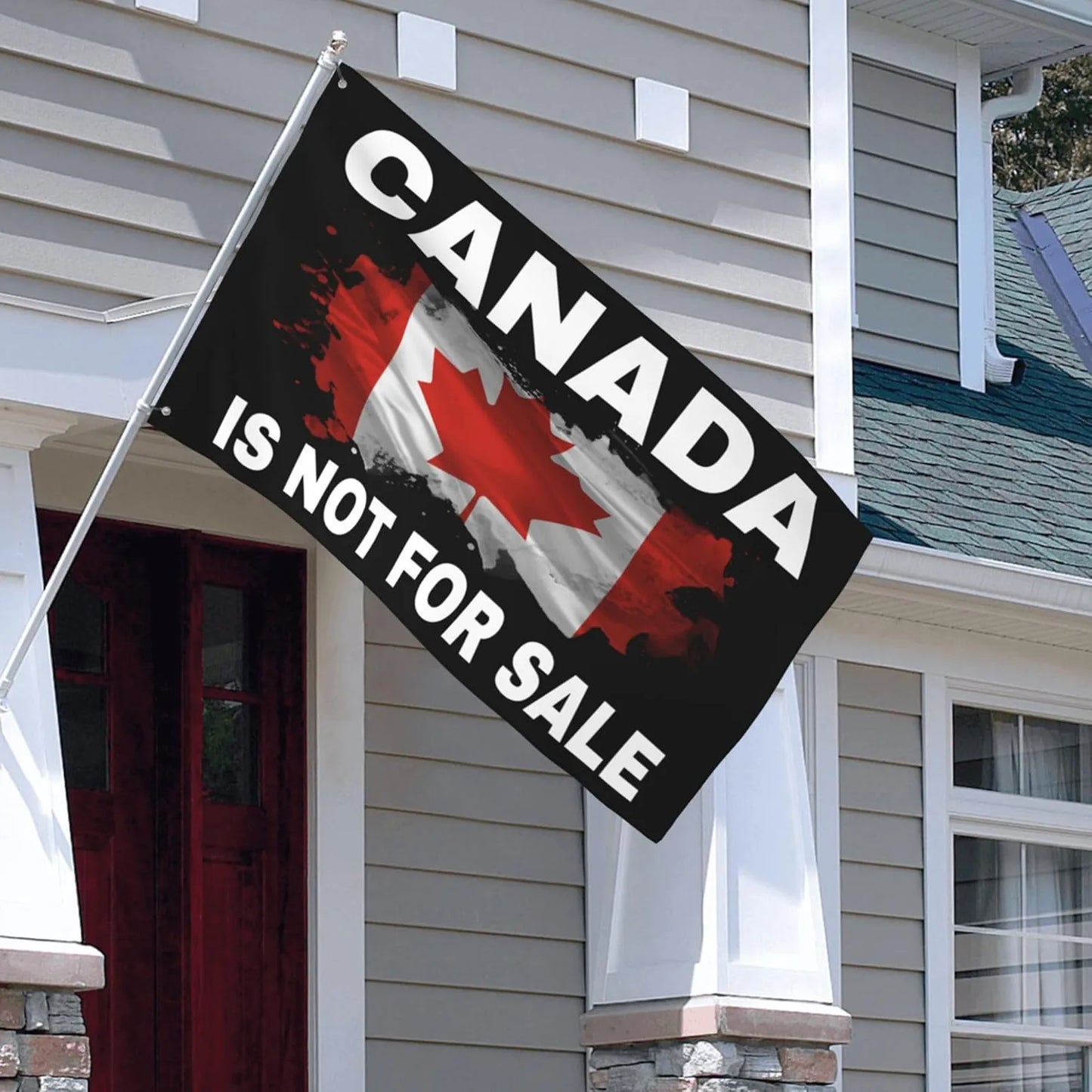 “Canada Is Not For Sale” Flag 3x5 Ft Yard Sign Banner Canada Is Not For Flag 3x5 Ft Yard Sign Banner Garden Flags for outside