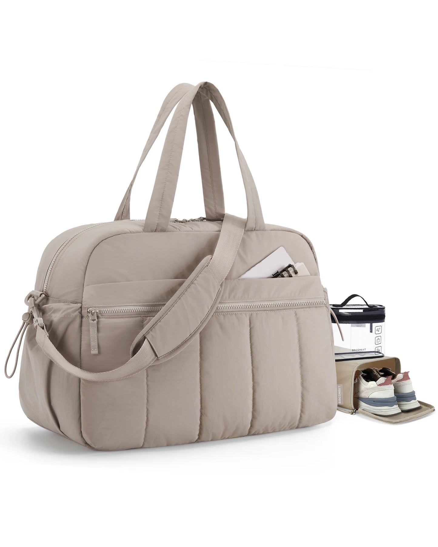 Women’s Travel Duffle Bag with Wet Pocket – Lightweight Water-Resistant Weekender & Gym Carry-On Bag