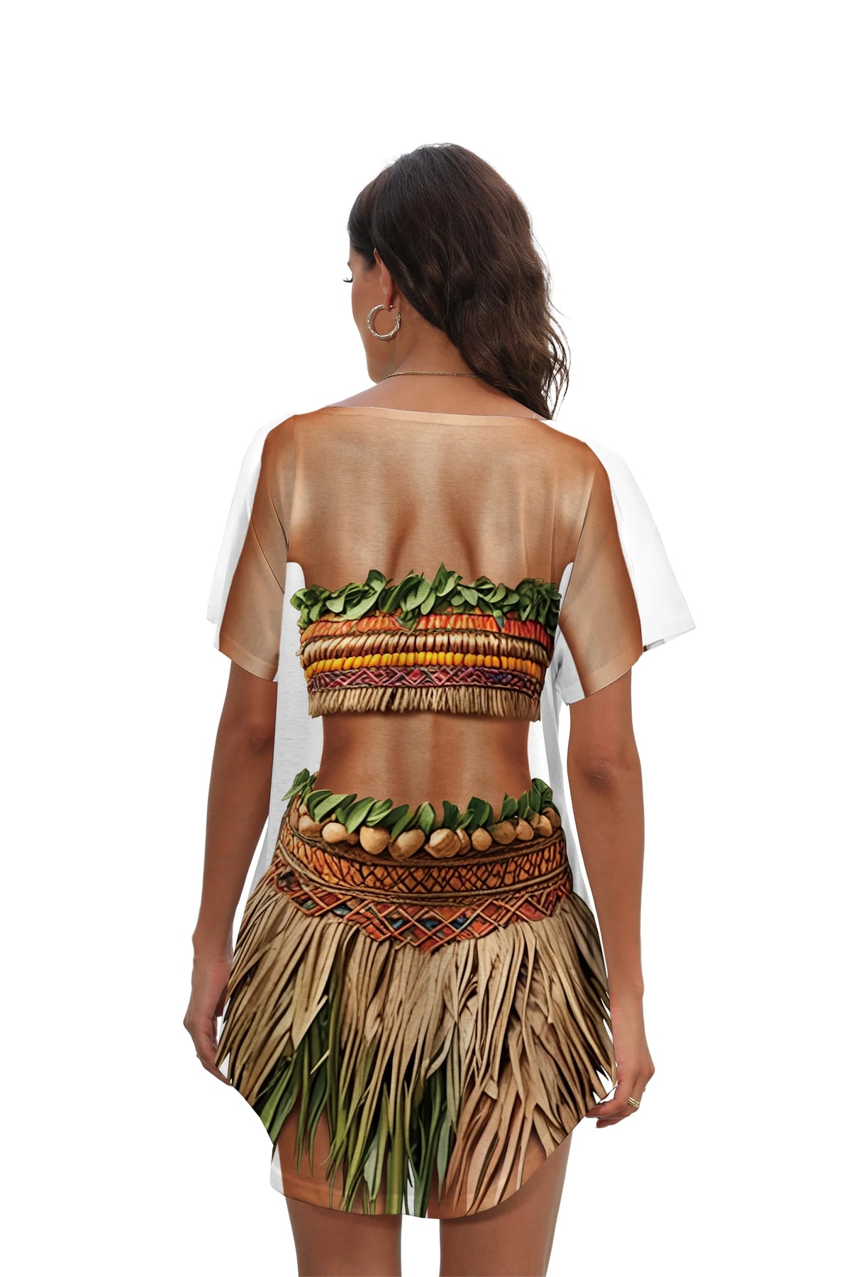 Tropical Hawaiian Cover-Up Dress for Women