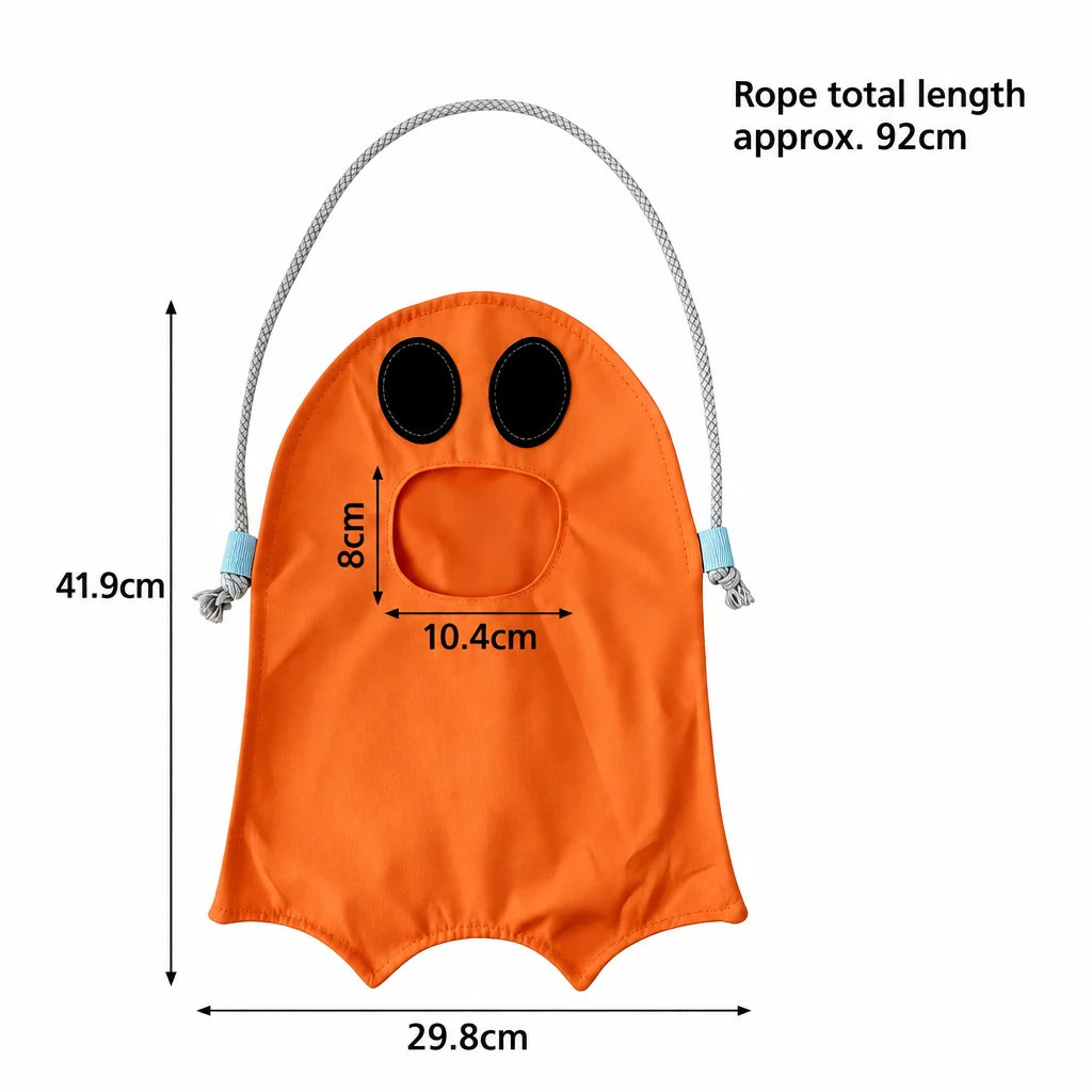 Halloween Ghost Drawstring Treat Bag