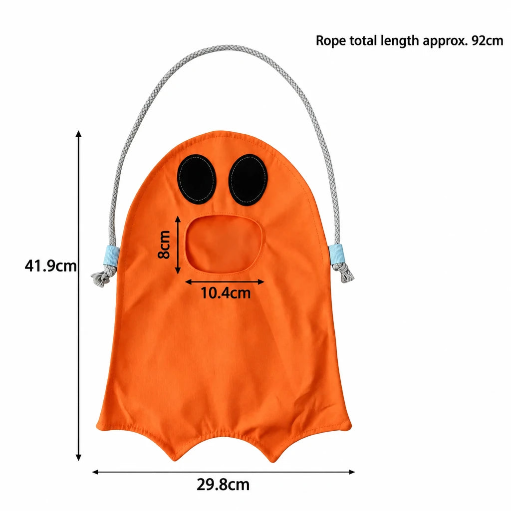 Halloween Ghost Drawstring Treat Bag