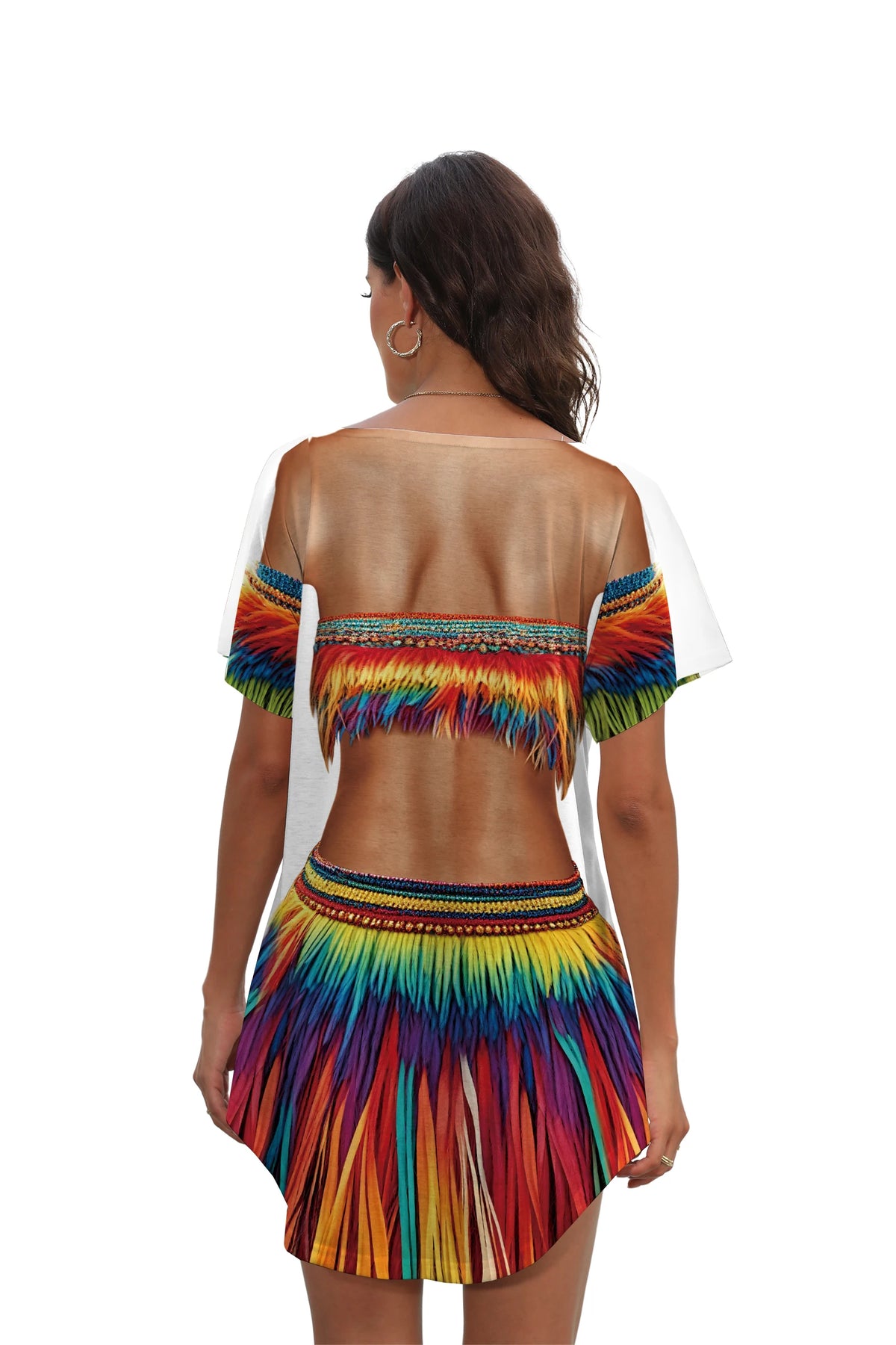 Tropical Hawaiian Cover-Up Dress for Women