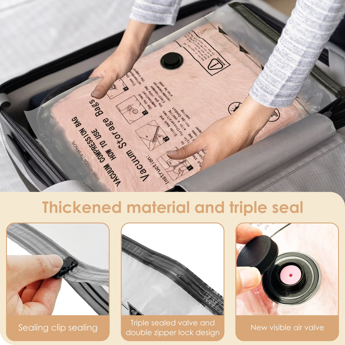 Vacuum Storage Bag Set with USB Electric Pump