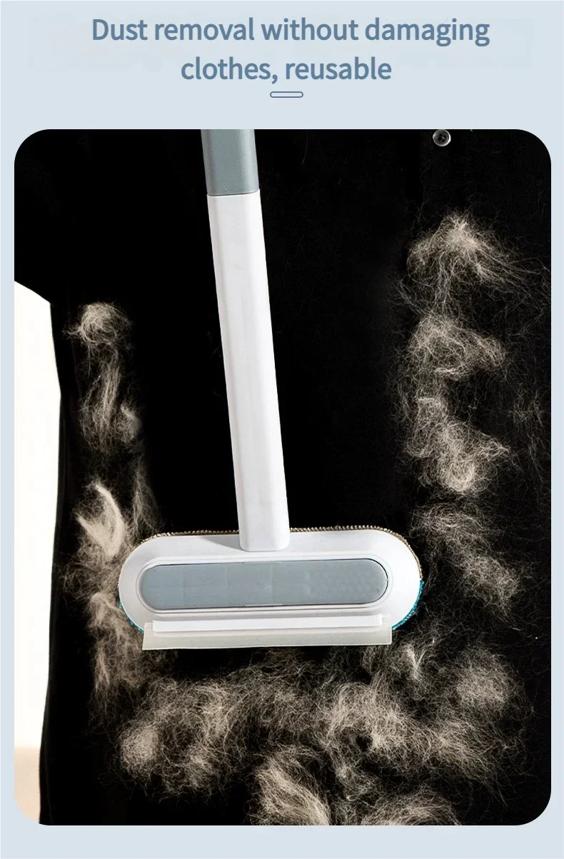 4-in-1 Pet Hair Remover Brush – Reusable Lint Roller for Sofa, Carpet, Clothes & Car
