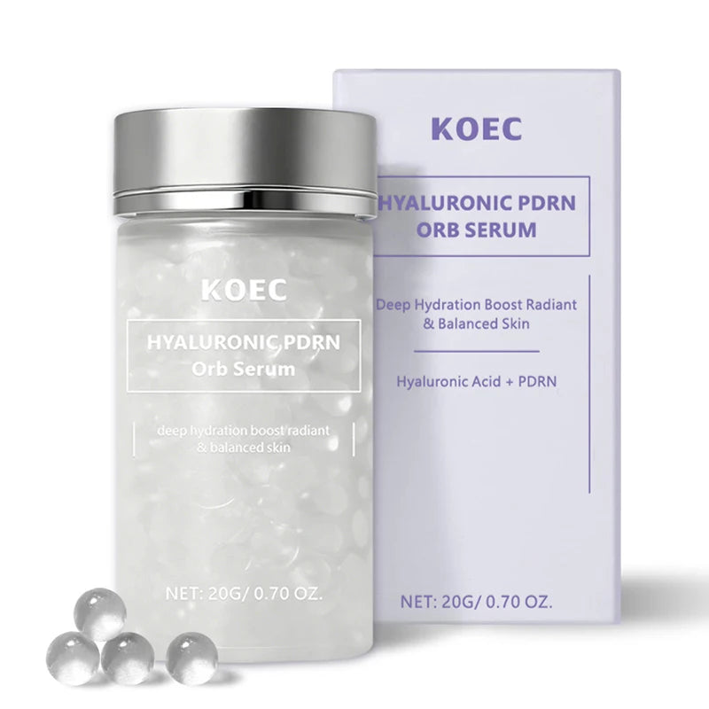Hyaluronic Acid & Salmon DNA PDRN Beads Serum for Face – Hydrating, Firming, Anti-Aging, Brightening Korean Skincare Essence