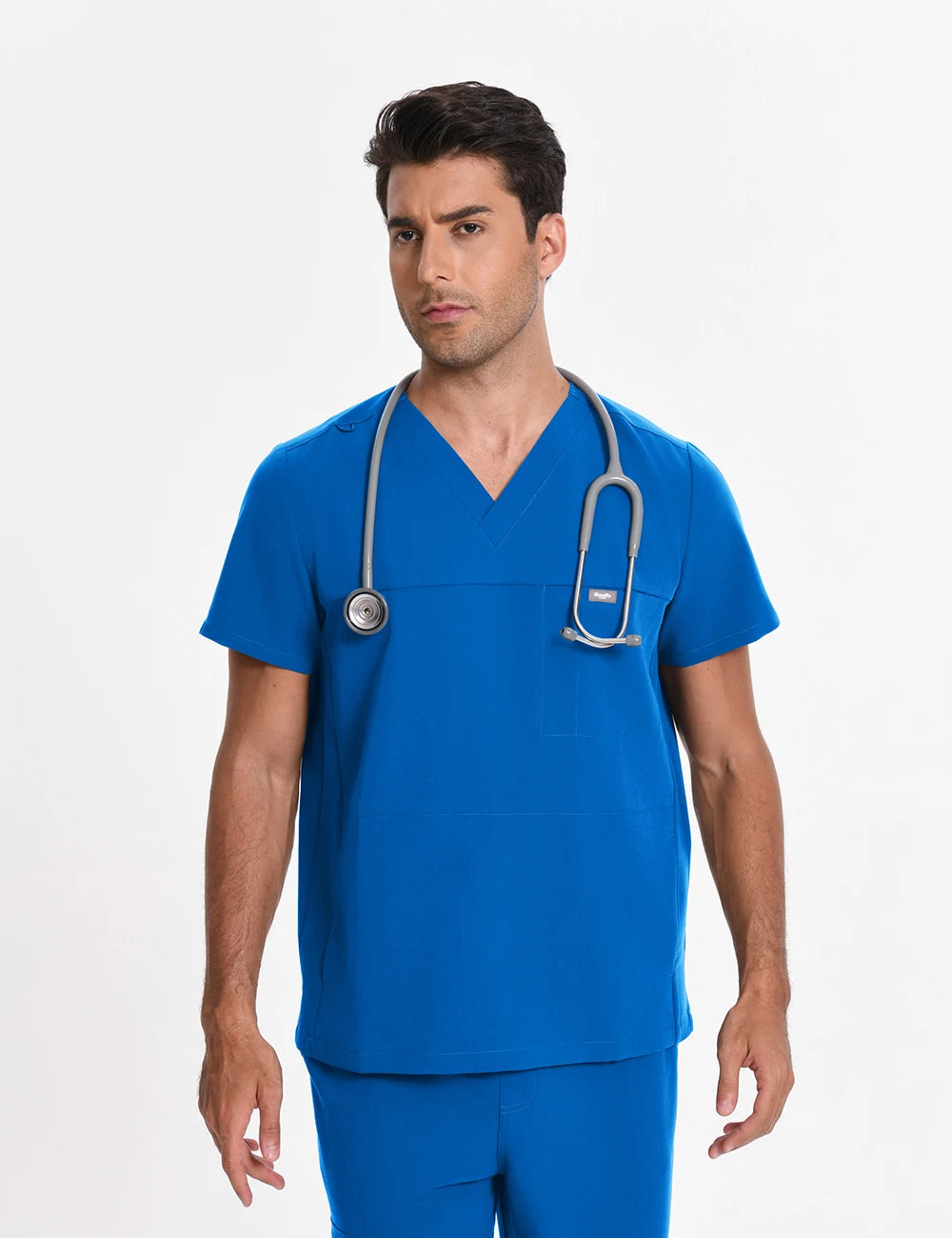 Men's Antibacterial Surgical Scrubs Set — Soft Breathable 2-Piece Medical Uniform