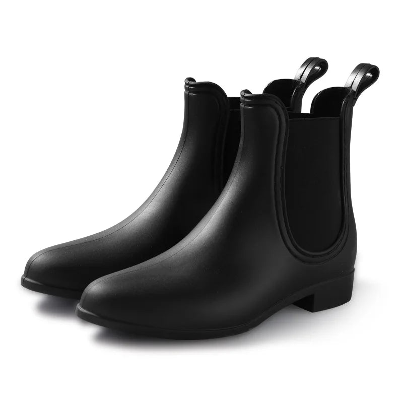Women’s Chelsea Rain Boots – Waterproof, Anti-Slip, Comfortable Garden Shoes with Fashion Rubber Sole (2025 Style)