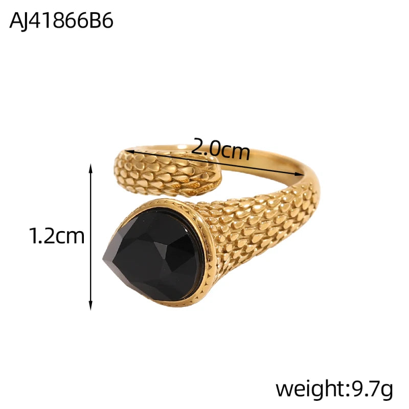 14K Gold-Plated Adjustable Ring
