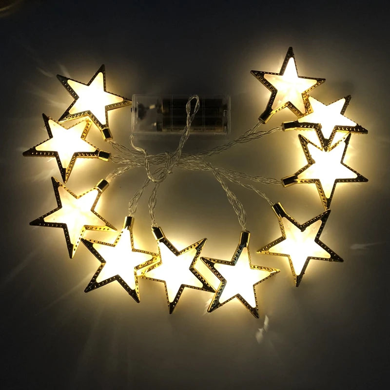 Ramadan & Eid LED Lantern String Lights – Decorative Hanging Lights for Home, Party & Festival Decor