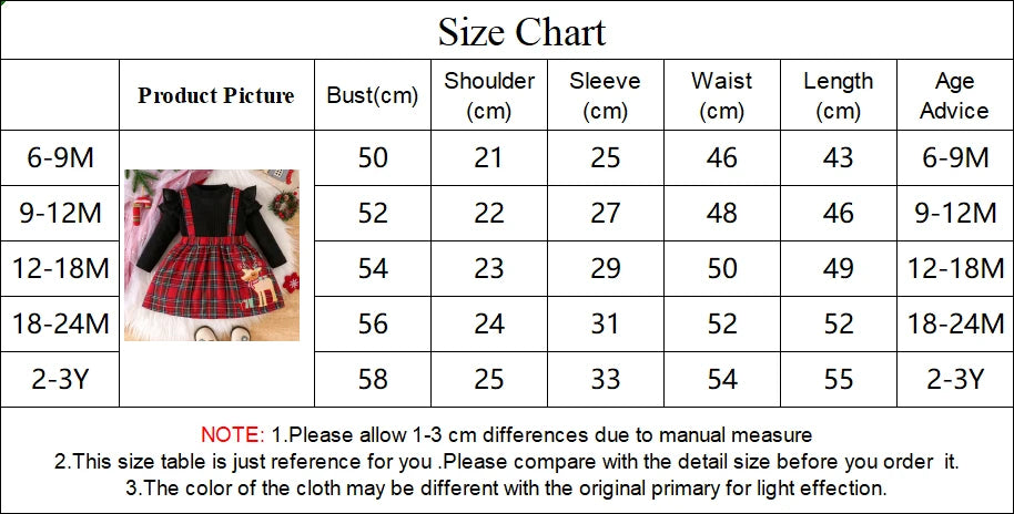 Baby Girl New Year Dress – Green Christmas Tree Print Outfit, “My First New Year” Costume for Newborns & Toddlers