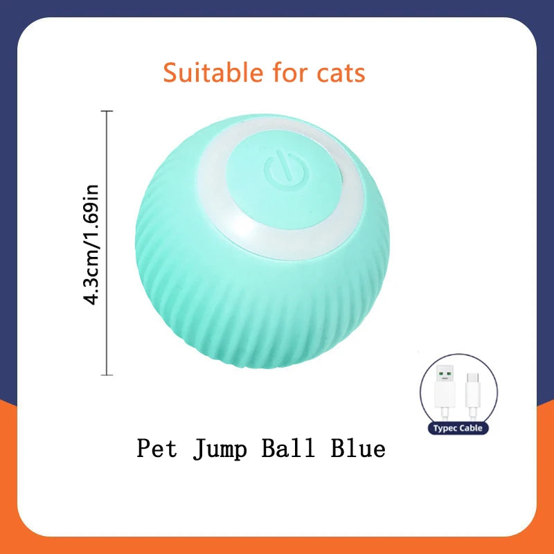 USB Rechargeable Interactive Pet Ball, Automatic Moving Toy for Puppies, Dogs, and Cats