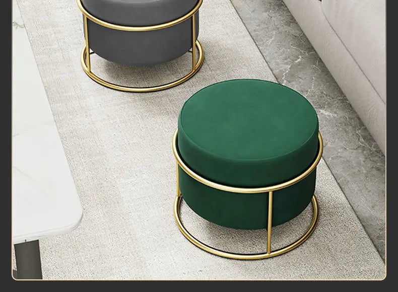 Round Stools Portable Pliant Aesthetic Morden Stools Multifunction Affordable Luxury Taburete Pegable Portatil Home Furniture