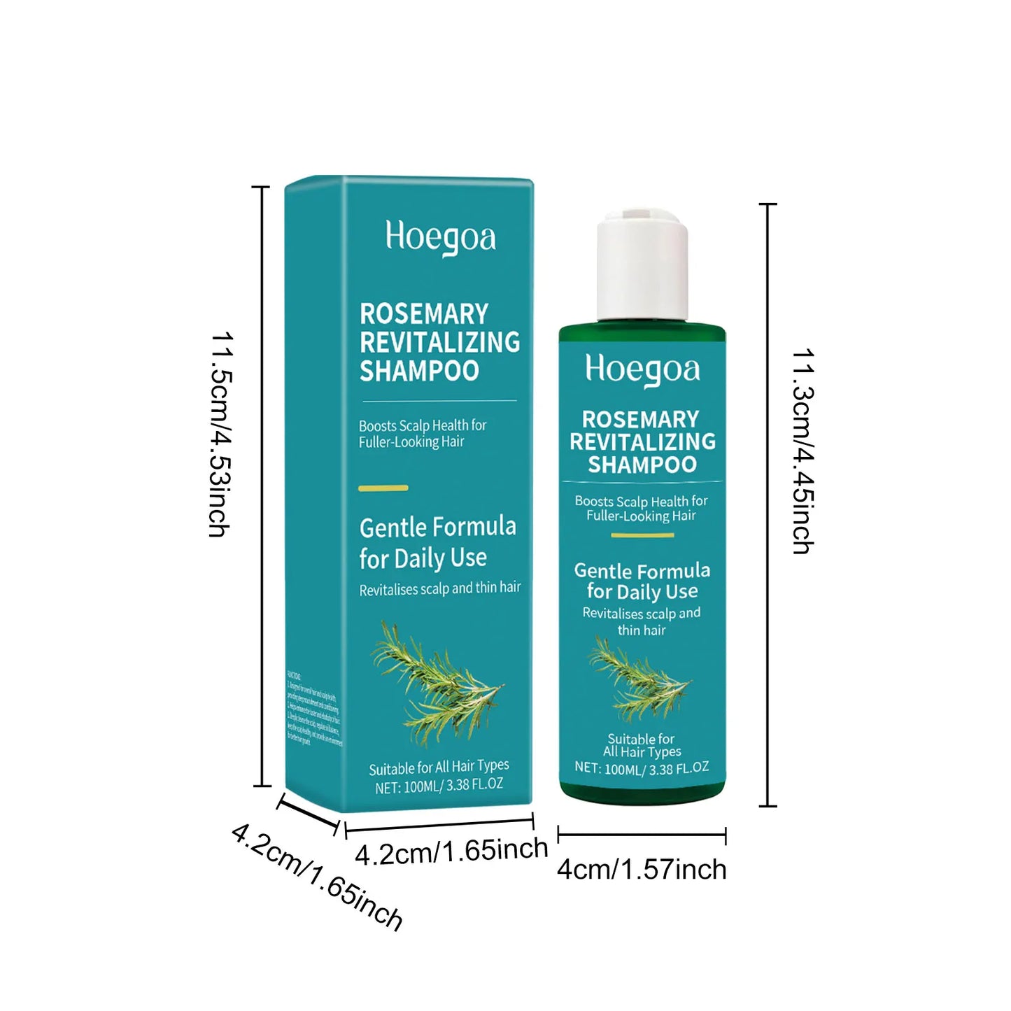Rosemary Hair Care Set – Shampoo, Conditioner & Serum for Nourishing, Strengthening Hair and Smoothing Dry, Frizzy Hair