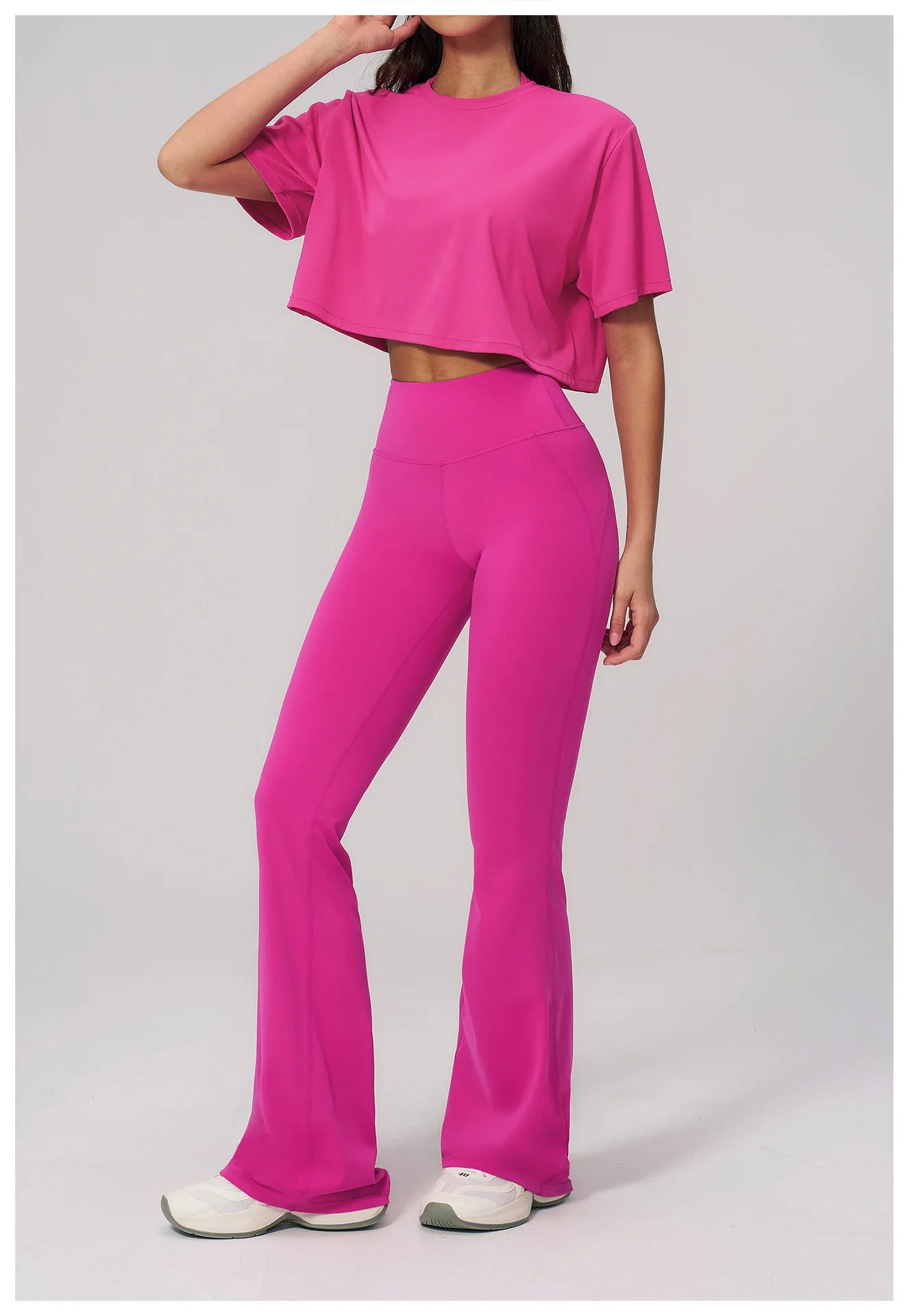 Women's 2-Piece Seamless Yoga Set – Leggings & Crop Top