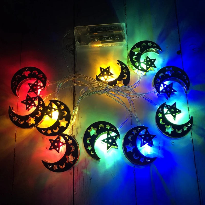 Ramadan & Eid LED Lantern String Lights – Decorative Hanging Lights for Home, Party & Festival Decor