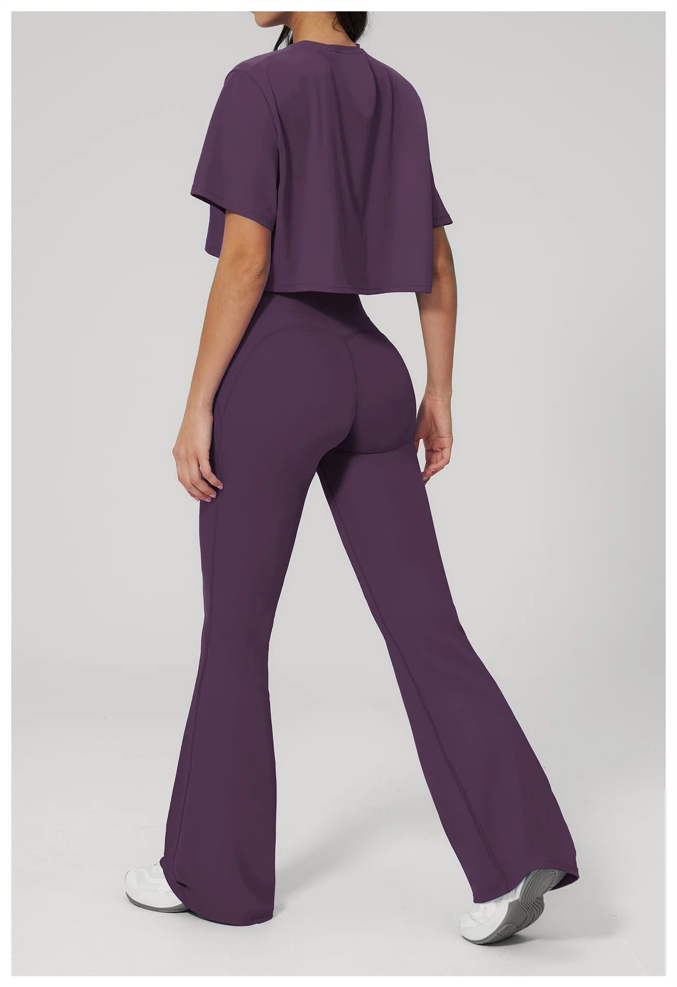 Women's 2-Piece Seamless Yoga Set – Leggings & Crop Top