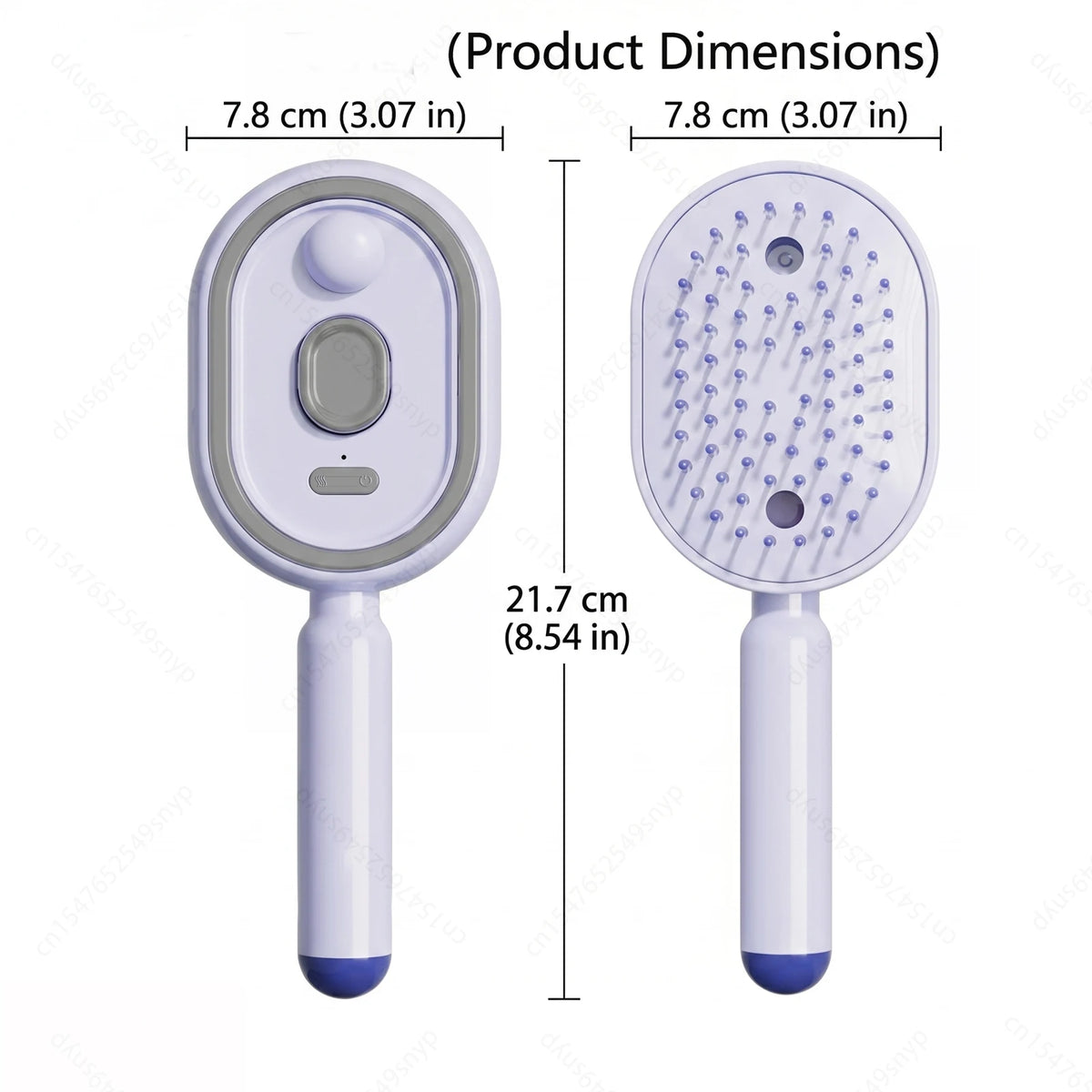Plastic Hair Brush with Spray Feature