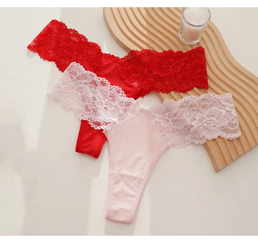 CINOON Women  Lace Panties Low-waist G String Thong Underwear Female Temptation Breathable Lingerie Ultra Thin Intimates