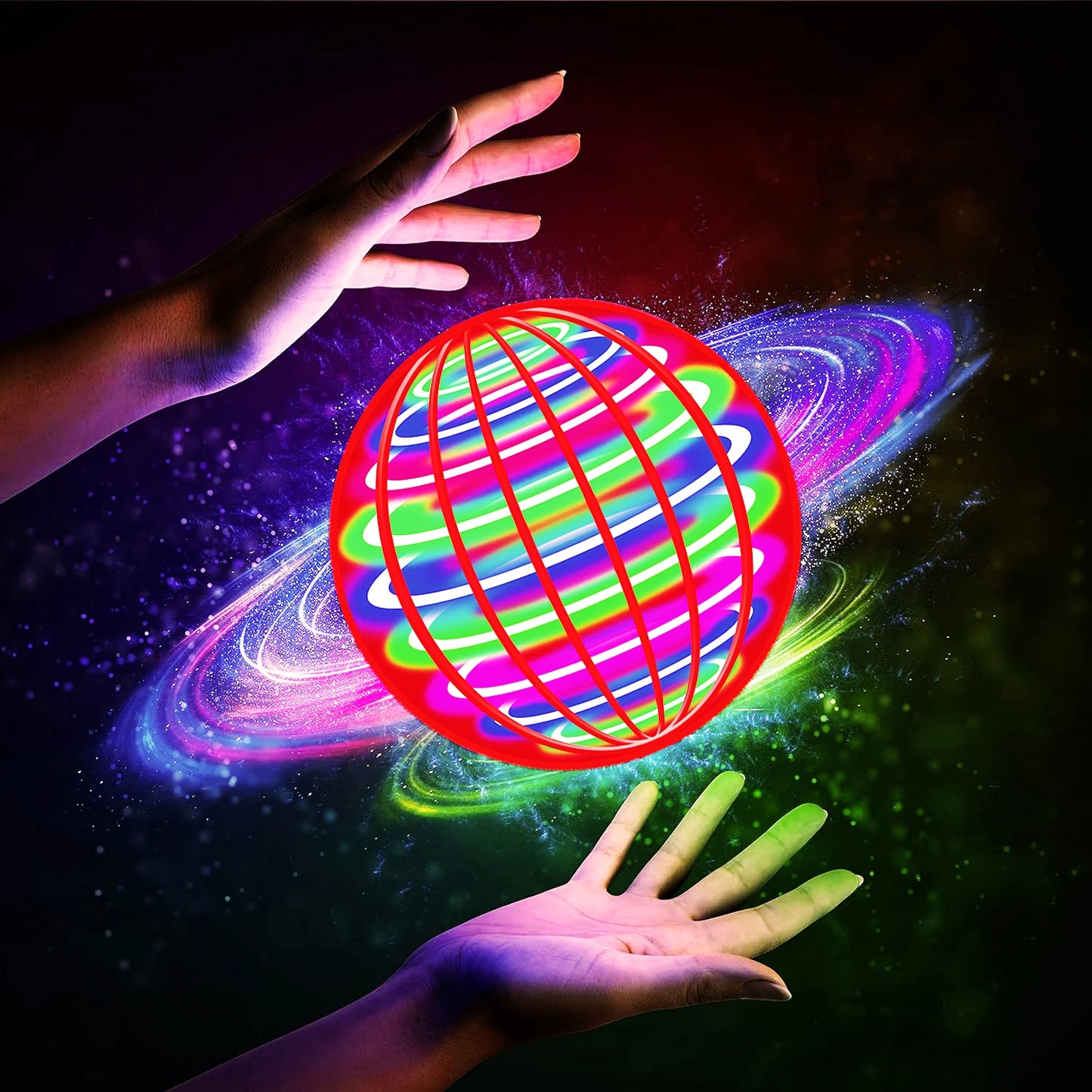 Flying LED Hover Ball – Hand-Controlled Spinning UFO Toy
