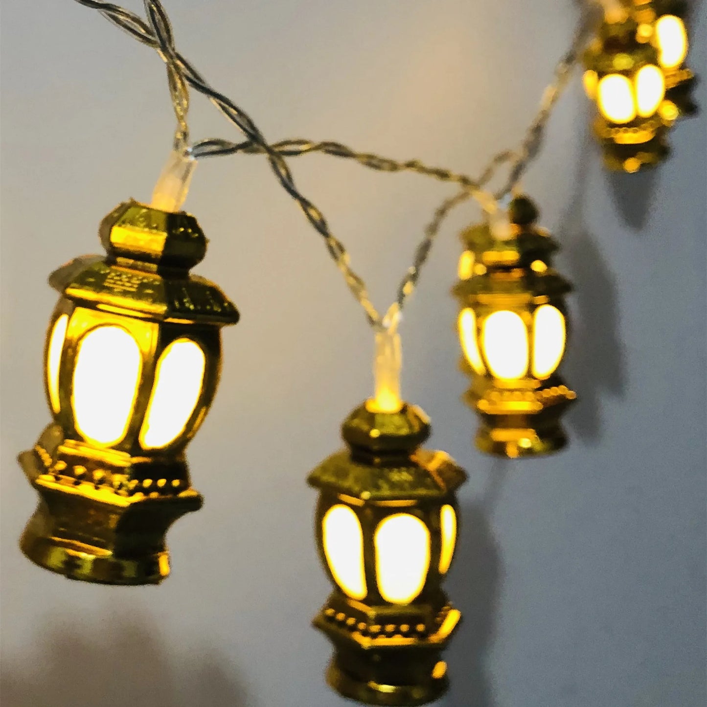 Ramadan & Eid LED Lantern String Lights – Decorative Hanging Lights for Home, Party & Festival Decor