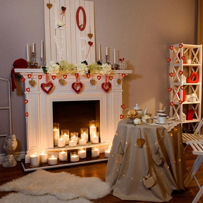 10 LED Heart String Lights – Decorative Garland for Valentine’s Day, Weddings, Birthdays, and Home