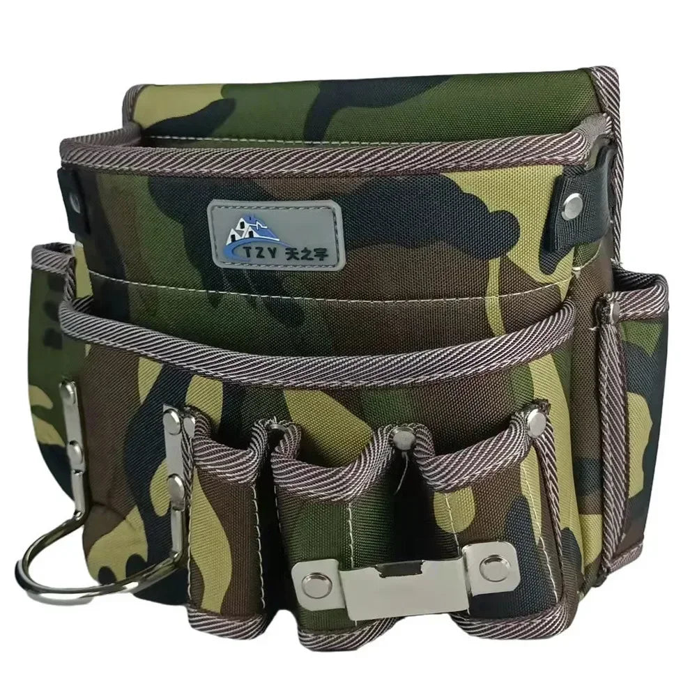 Multifunctional Tool Storage Waist Pack – Cowhide Mechanic & Plumber’s Pouch for Tools and Accessories