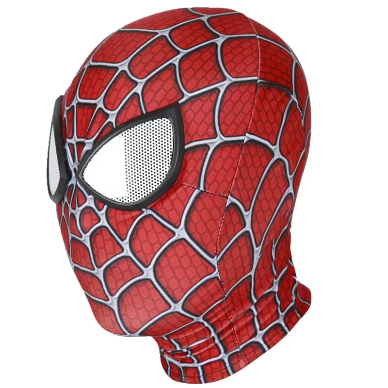 Superhero Spider Mask with Eye Lenses – Kids Roleplay Costume Accessory for Halloween, Cosplay, School Party, Holiday & Birthday Gift