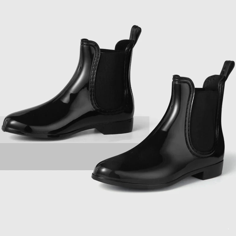 Women’s Chelsea Rain Boots – Waterproof, Anti-Slip, Comfortable Garden Shoes with Fashion Rubber Sole (2025 Style)