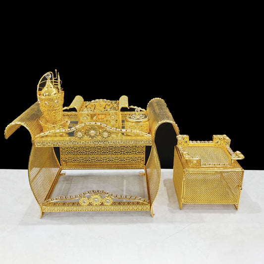 Middle Eastern Arabian Popular Eritrea Ethiopia Habesha Luxury Incense Burner – Aromatherapy Coffee Table Metal Ornament Set for High-End Home Décor