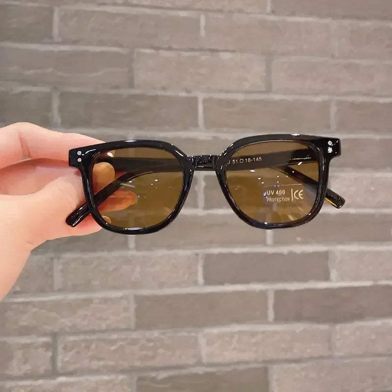 Kids Vintage Square Sunglasses – UV400 Protection | Cute Outdoor Fashion Shades for Girls & Boys