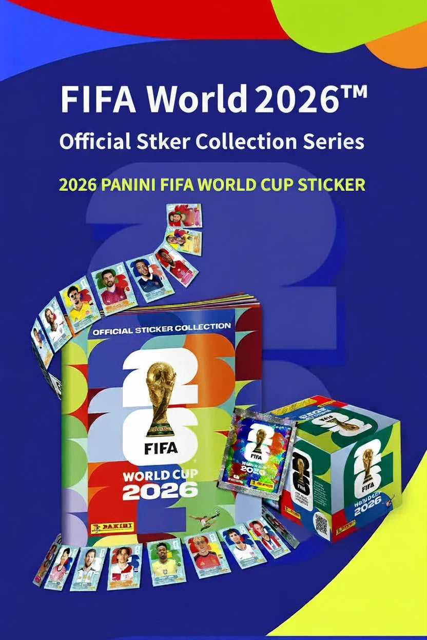 2026 Soccer Trading Cards & Sticker Mystery Box – FIFA World Cup Inspired Collectible Set for Kids, Fans & Birthday Gifts