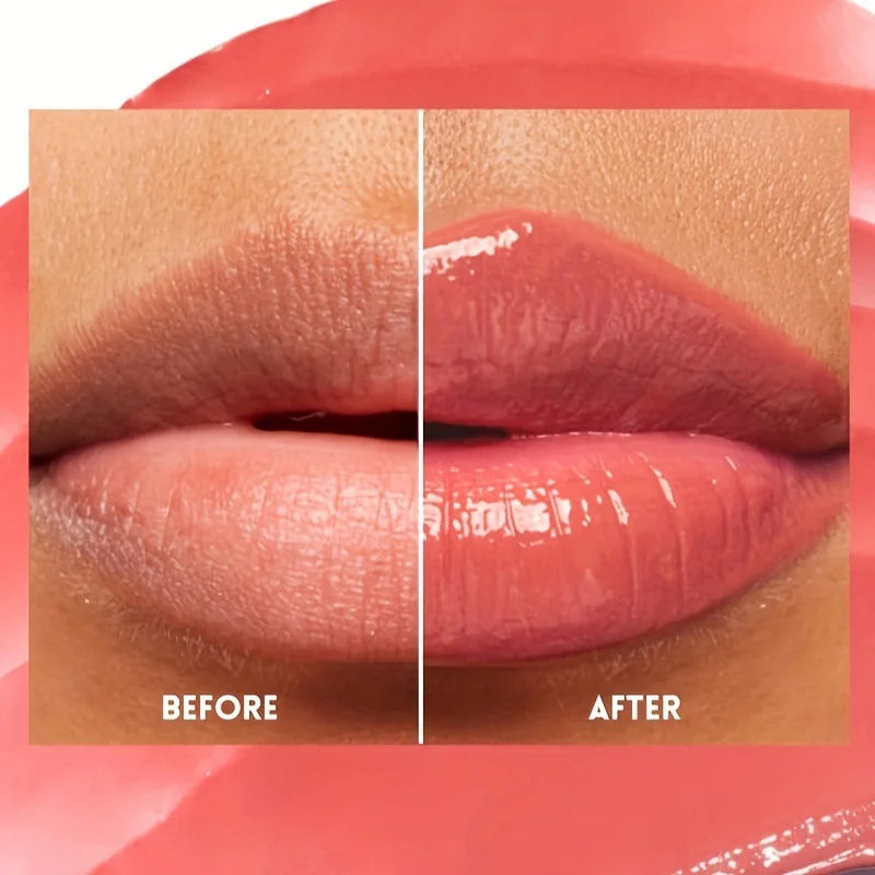 Glass Shine Lip Glaze – Mirror Finish Lipstick, Waterproof, Long-Lasting, Non-Transfer, Plumping Nude Shades