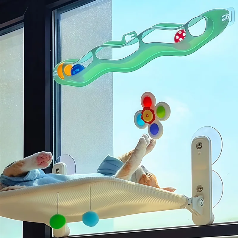 Suction Cup Spinner Cat Toy