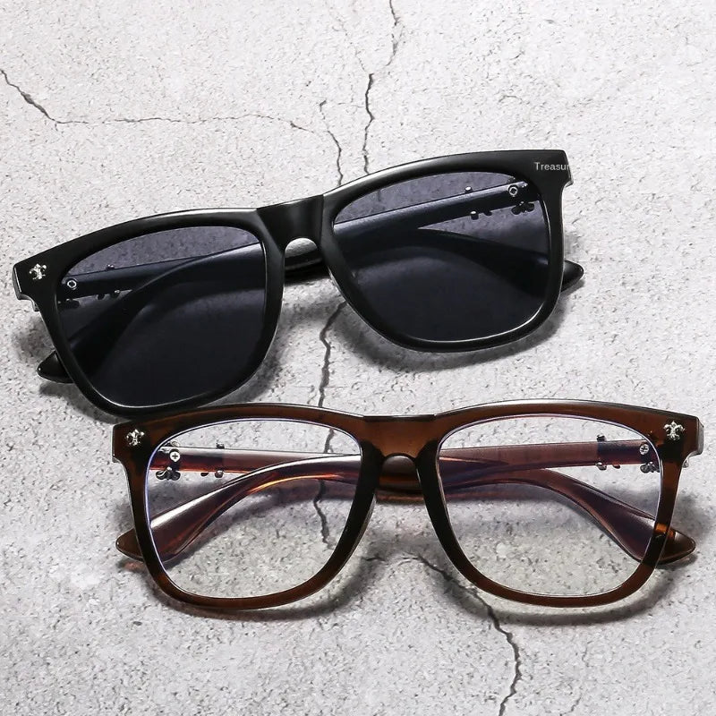 Samjune Square Anti-Blue Light Glasses — Unisex Vintage Eyewear