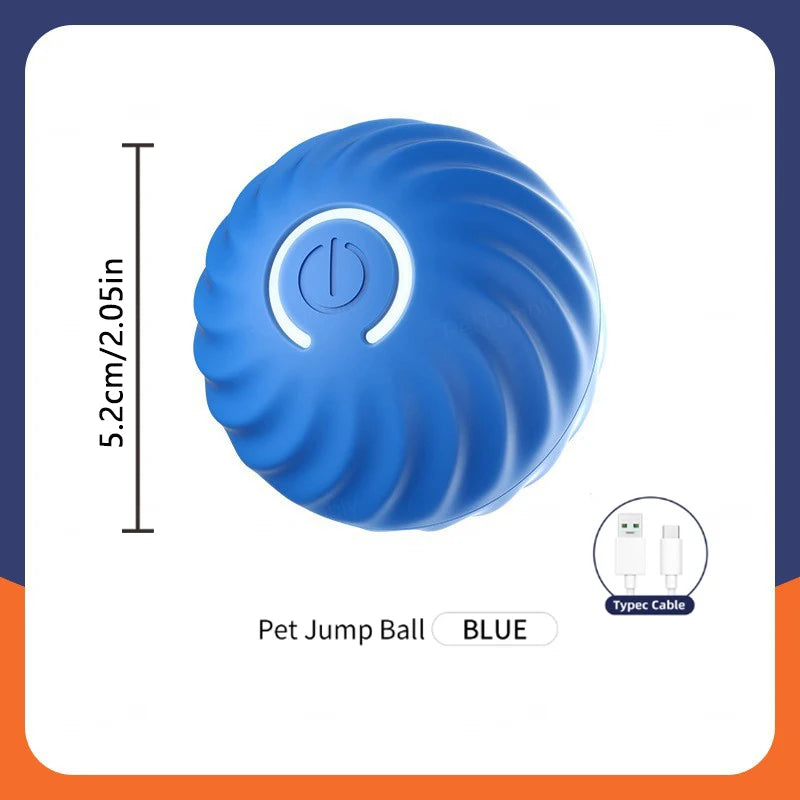 USB Rechargeable Interactive Pet Ball, Automatic Moving Toy for Puppies, Dogs, and Cats