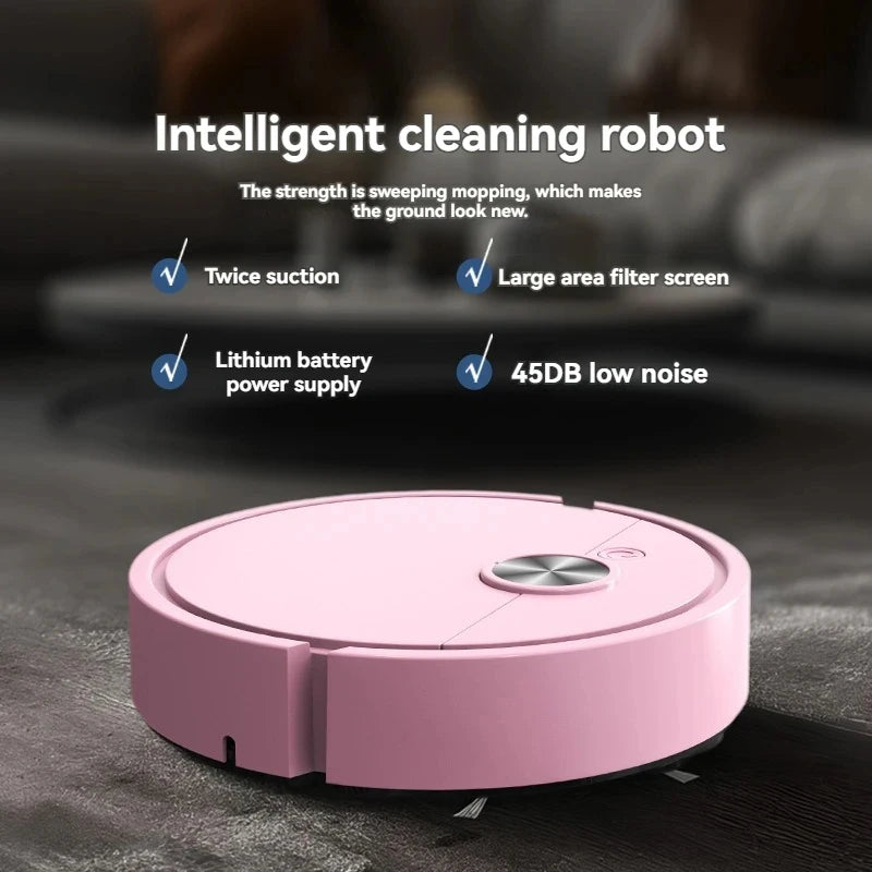 Automatic Robot Vacuum Cleaner 5-in-1 – Smart Sweeper, Mop & Mini Cleaning Machine with USB Charging for Home (2026 Model)