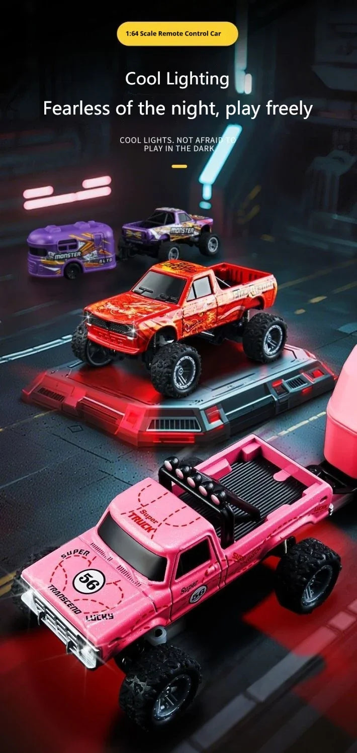 1/64 Scale Mini Alloy Remote Control Car – Portable RC Toy with Up to 60 Minutes Runtime – Fun Electronic Gift for Children