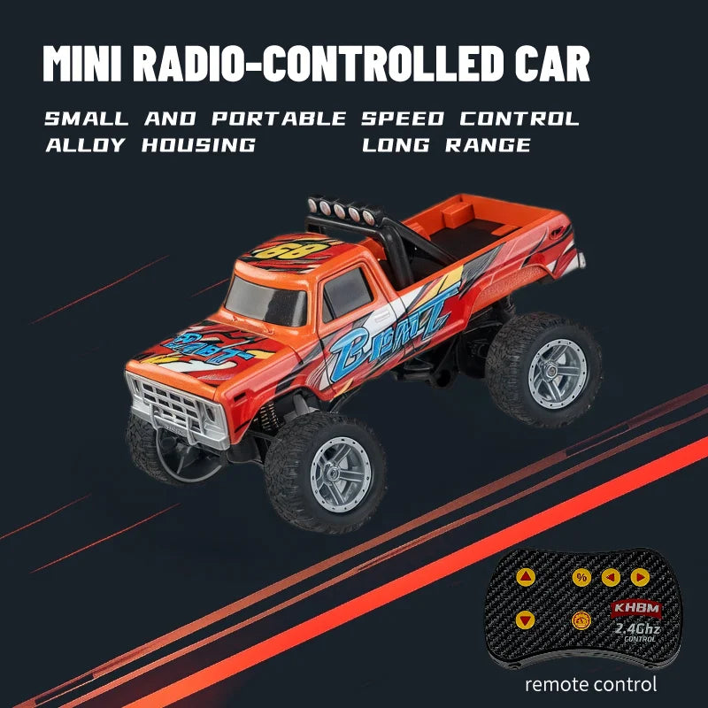 1/64 Scale Mini Alloy Remote Control Car – Portable RC Toy with Up to 60 Minutes Runtime – Fun Electronic Gift for Children