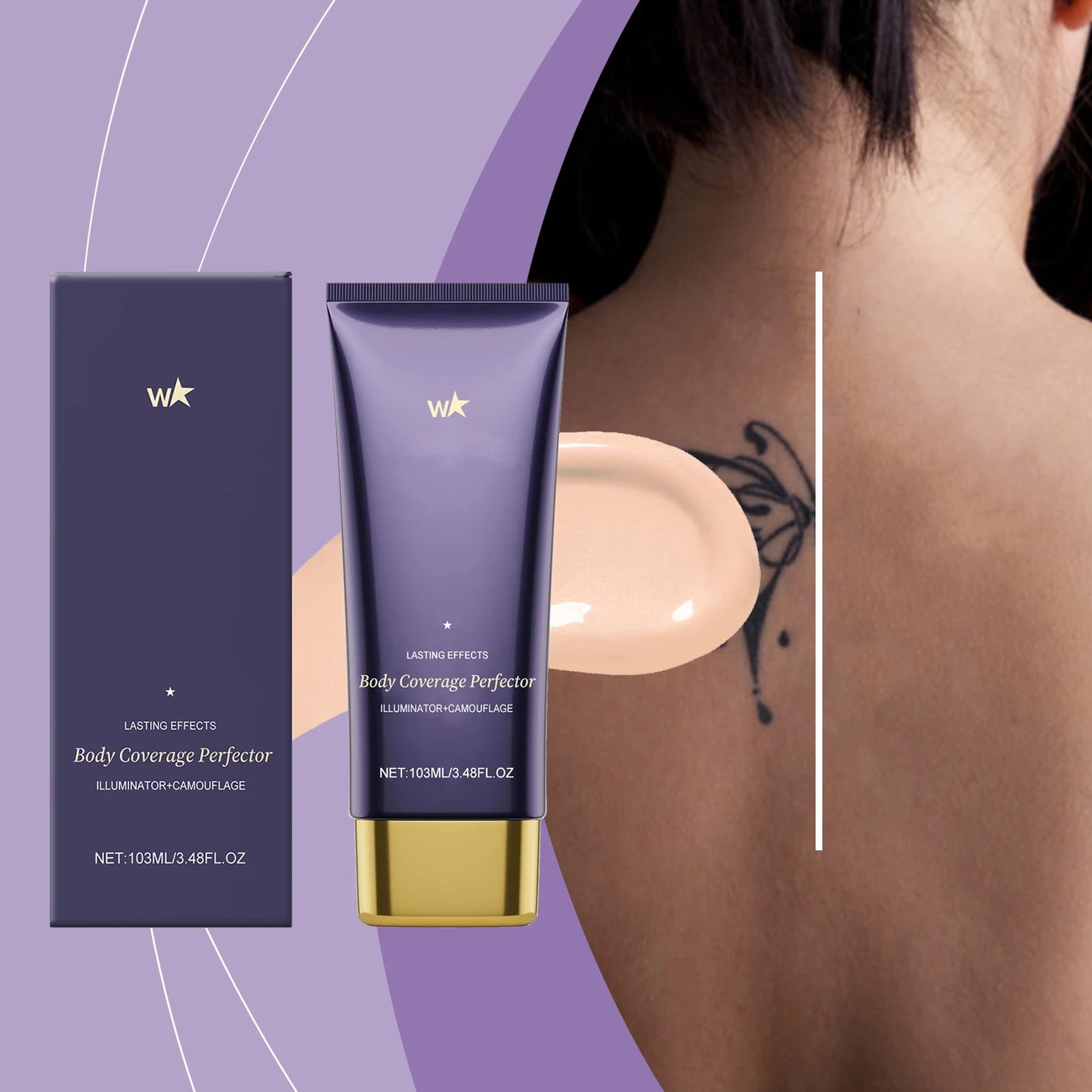 Tattoo Cover Concealer – Long-Lasting Waterproof Matte Full Coverage Body Makeup Foundation (103ml)