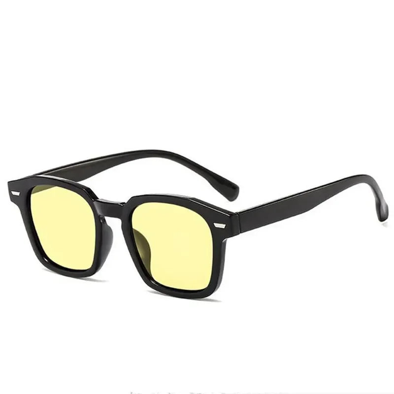 Women’s Korean Retro Cat Eye Sunglasses – Trendy Summer Square UV400 Ocean Film Shades