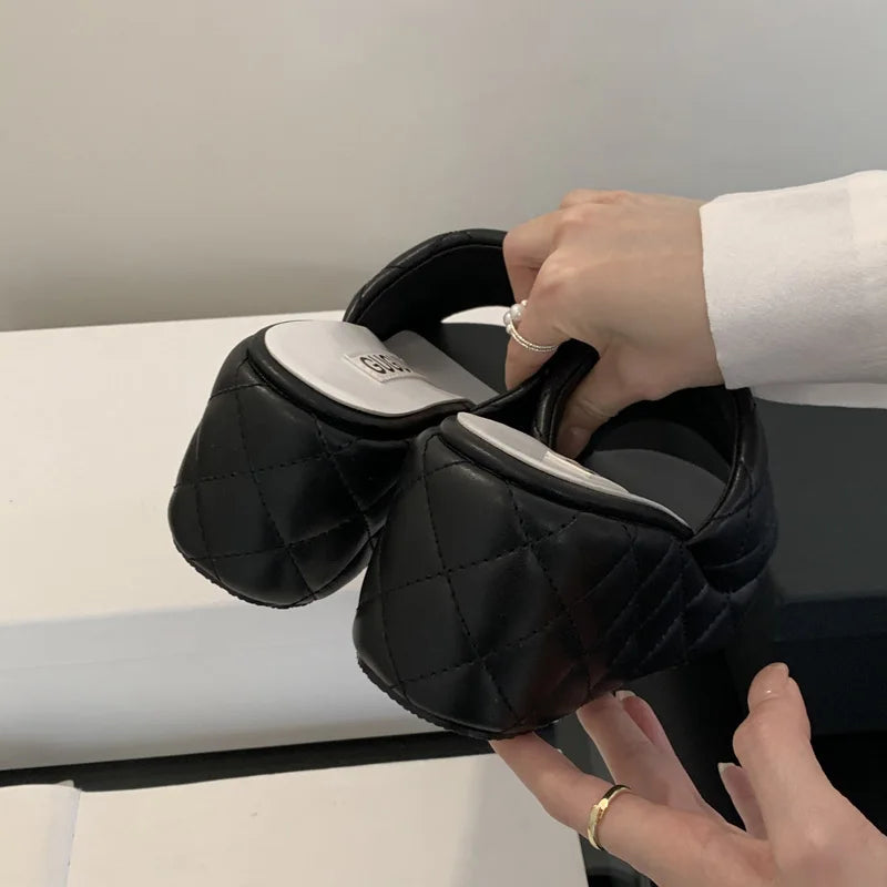 Women's Wedge Heel Slippers – Casual Summer Platform Sandals