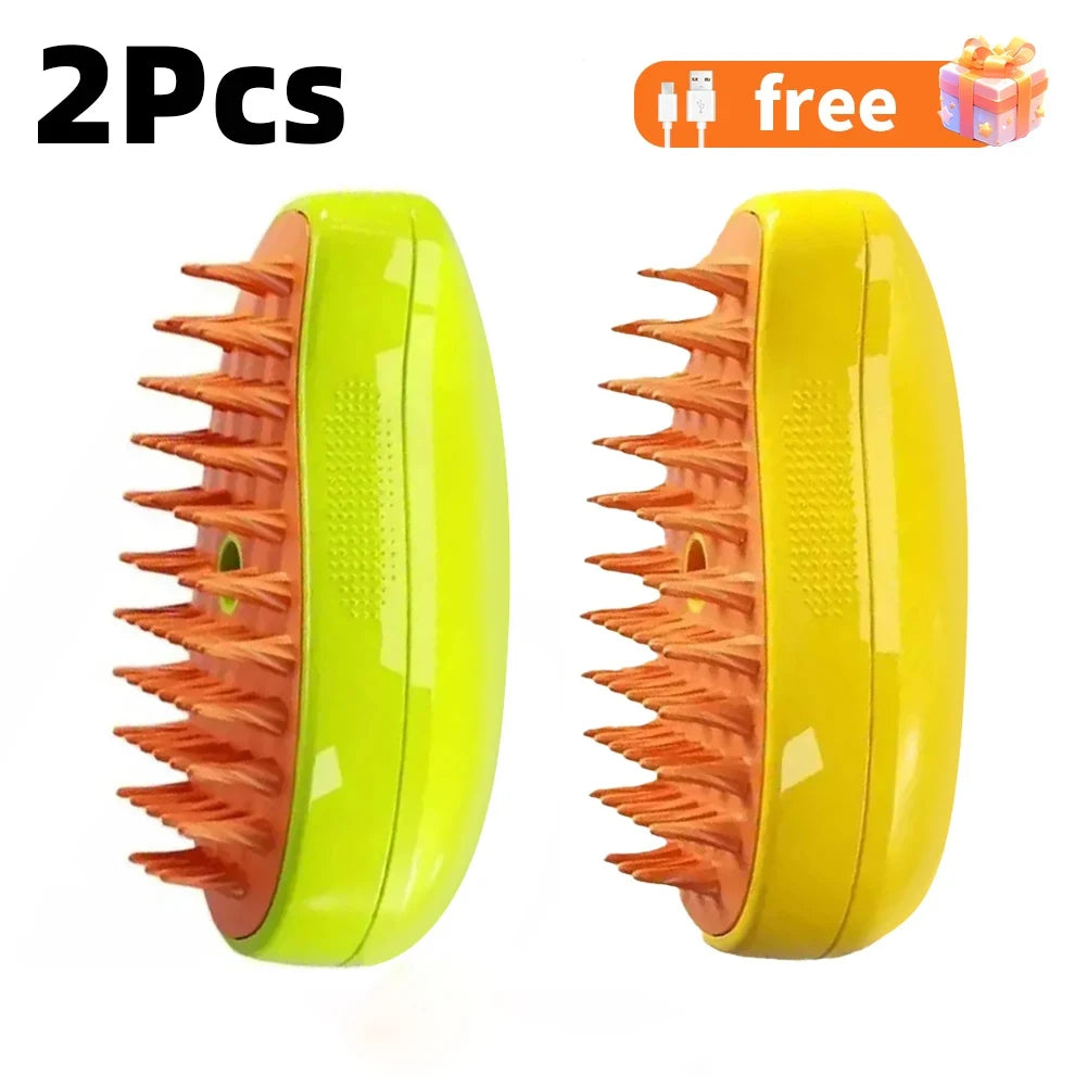 3-in-1 Pet Grooming Brush for Cats and Dogs – Spray Grooming & Massage Comb