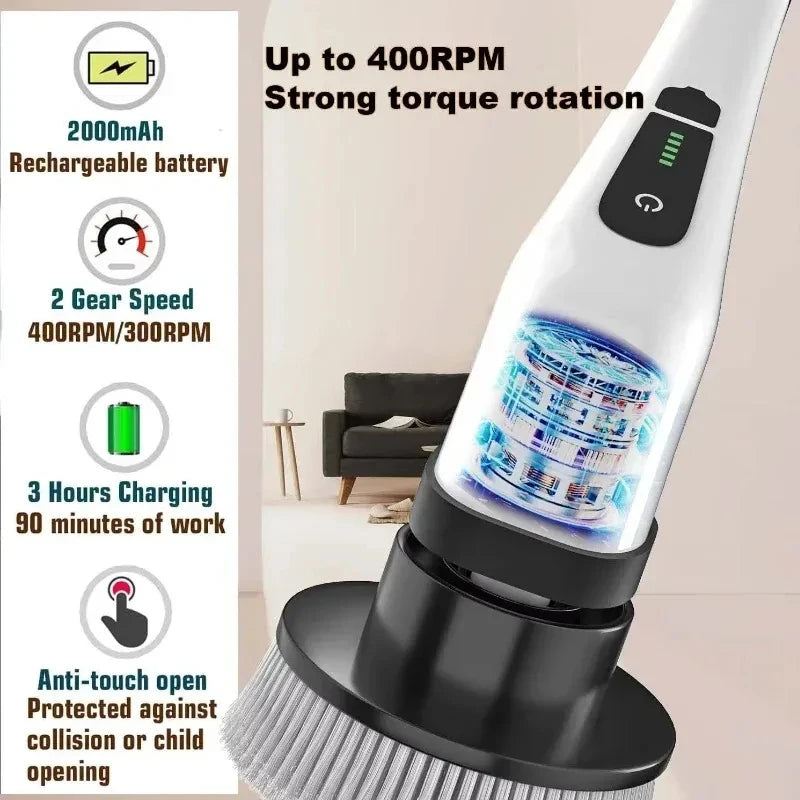 Cordless Electric Spin Cleaning Brush