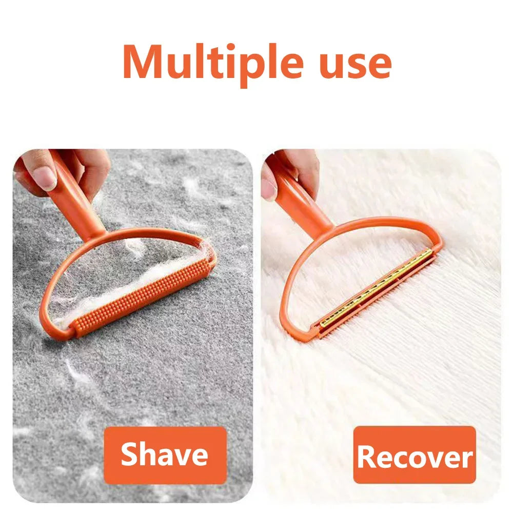 Manual Lint Remover Brush – Double-Sided Hair & Fabric Shaving Tool for Clothes, Coats, and Carpets (1–20 pcs)